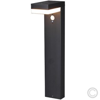 LED´s Light Solar-Sensor-Wegeleuchte 3,3W 600lm 2700K  schwarz mit Bewegungsmelder IP44