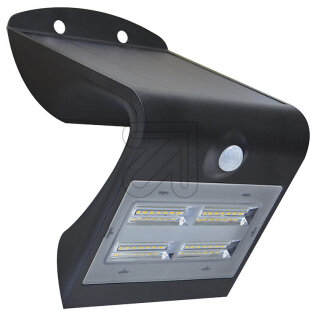 LED´s Light Solar-Wandleuchte schwarz IP65 3000K 3,2W 0300406