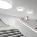 LeuchTek CLH LED Deckenleuchte mit indirektem Licht 40W 3000/4000K 4400lm Weiß Ø 435mm DALI-Push Dim