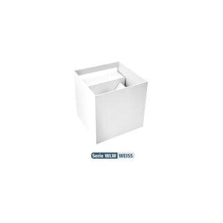 LeuchTek WLW-6W-WW LED Wandleuchte Abstrahlwinkel einstellbar 2x3W 3000K 480lm weiß