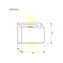 LeuchTek WL2-15W-WW LED Wandleuchte 2x7.5W 3000K 1200lm Anthrazit