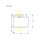 LeuchTek WL2-15W-WW LED Wandleuchte 2x7.5W 3000K 1200lm Anthrazit