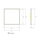 LeuchTek PE620x620 LED Panel eingebettet Quadratisch 42W 4000K 4252lm