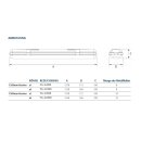 LeuchTek FG-1x1500 Feuchtraumleergehäuse für LED Röhre 1xT8 1500mm