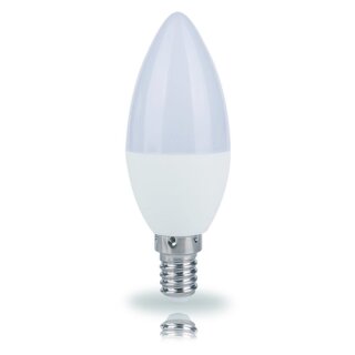 B27072 LED Kerze 7W E14 560lm 6500k tageslichtweiß opal 240°