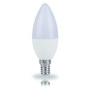 B27072 LED Kerze 7W E14 560lm 6500k tageslichtweiß opal 240°