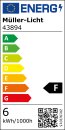 3x Müller-Licht Kerze 5,5W (=40W) E14 matt 2700K 420lm 120° Ra95
