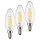 3x Müller Licht Filament Kerze 3W (=25W) E14 klar 2700K 250lm warmweiß Ra95