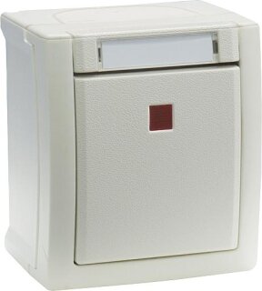 EGB Panasonic Pacific FR Kontroll-/Ausschalter 2-polig beleuchtet weiß IP54 90591128-DE
