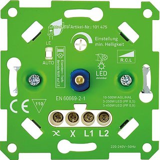 GreenLED 101475 Auto-Detekt-Dimmer für LED + Standard autom. Auswahl Dimmmodus + separat LE