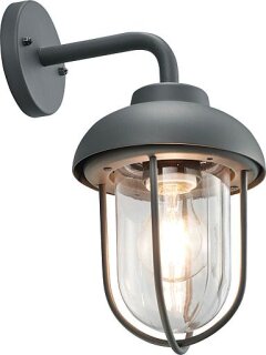 TRIO Wandleuchte Duero anthrazit IP44 202760142