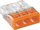 100x WAGO Compact-Steckklemme orange 3x2,5mm² 2273-203