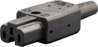 KAISER Heiß-Geräte-Stecker schwarz 789sw