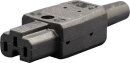 KAISER Heiß-Geräte-Stecker schwarz 789sw