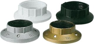 5x electroplast Iso-Fassungs-Ring E14 schwarz