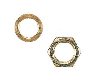 10x Bendler Zier-Mutter 6-kant goldfarben M10