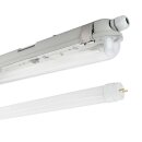 9x FW151 LED Feuchtraum Wannenleuchte 150cm 1x Röhre mit Leuchtmittel 4000K