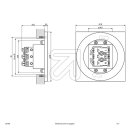 EVN LED-Einbauleuchte anthrazit IP44 3000K 1,8W LQ41802A