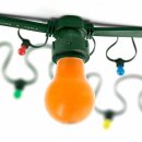 Illu-10g-V2 Illu Lichterkette Komplettset 10m -> 10 E27 Fassungen mit Dichtung zum Verschrauben verlängerbar GRÜN