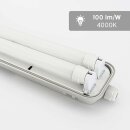 9x FW151S LED Feuchtraumleuchte Wannenleuchte 150cm 1 x 22W T8 Röhre 840 Neutralweiß 4000K IP65 mit Sensor