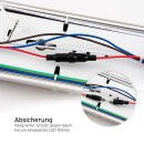 9x FW151S LED Feuchtraumleuchte Wannenleuchte 150cm 1 x 22W T8 Röhre 840 Neutralweiß 4000K IP65 mit Sensor