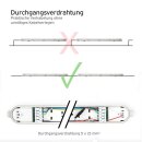 9x FW151S LED Feuchtraumleuchte Wannenleuchte 150cm 1 x 22W T8 Röhre 840 Neutralweiß 4000K IP65 mit Sensor