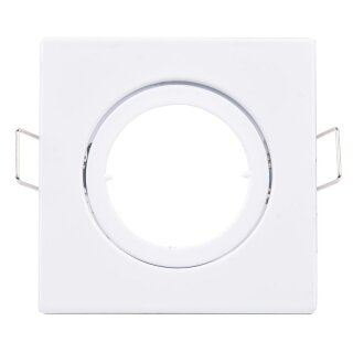DL68WH-BE Einbaustrahler weiß eckig schwenkbar 68mm Bajonettverschluss