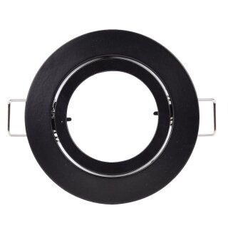 DL68BL-B Einbaustrahler schwarz matt schwenkbar 68mm Bajonettverschluss