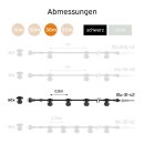 Illu-31-v2 Illu Lichterkette Komplettset 30m -> 60 E27 Fassungen mit Dichtung zum Verschrauben verlängerbar
