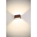 SLV 1005154 SITRA M LED Outdoor Wandaufbauleuchte, rost farbend, CCT switch 3000/4000K