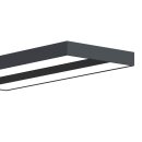 LED Stehleuchte/Büroleuchte SLB1 2x 40W up&down schwarz 4000K 8800lm UGR<17 flicker-free dimmbar