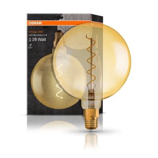 Osram Vintage 1906 Globe 28 4W 2000K E27