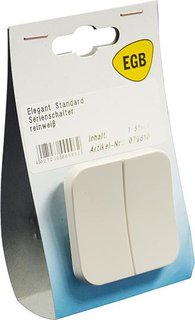 EGB 079810 Elegant Standard reinweiß SB Schalter Serien