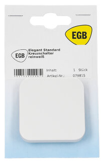 EGB 079815 Elegant Standard reinweiß SB Schalter Kreuz  AUSLAUF