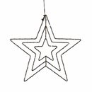 Weihnachts-Stern schwarz warmweiß für 3x AA...