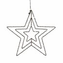 WST001 Weihnachts-Stern schwarz warmweiß für...