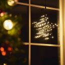 WST001 Weihnachts-Stern schwarz warmweiß für...