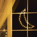 LED Weihnachts-Mond schwarz warmweiß für 3x AA...