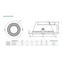 LeuchTek DAU-25W-D LED EINBAUSTRAHLER SERIE DAU 25W 2700lm 3000/4000/5000K einstellbar IP54