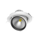 LeuchTek PS-34W-PW LED SCHWENKBARER EINBAUSTRAHLER SERIE PS 34W 5000K IP20