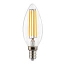B27F65C LED Filament Kerze 6,5 = 60W E14 klar 806lm 2700K...