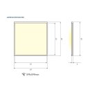 LeuchTek PW620x620-42W-AW LED Panel Quadratisch 42W...