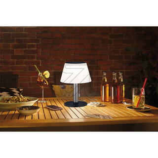 Paulmann 94309 Lillesol LED Tischleuchte IP44 3000K 45lm Edelstahl