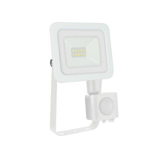 Spectrum LED Fluter Noctis Lux Weiß IP44 10W 820lm neutralweiß 4000K mit Bewegungsmelder
