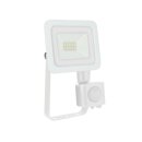 Spectrum LED Fluter Noctis Lux Weiß IP44 10W 820lm neutralweiß 4000K mit Bewegungsmelder