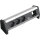 Bachmann DESK Steckdoseneinheit ALU 902.000 3xSchuko-Steckdosen + 1x Abdeck.leer