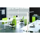 SLW3 LED Stehleuchte Büroleuchte 80W weiß UGR 3000K-5700K inkl. Sensor + dimmbar