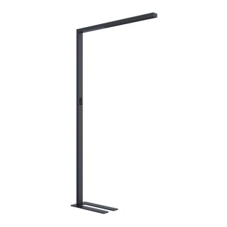 SLB3 LED Stehleuchte Büroleuchte 80W up&down (55W u. 25W) schwarz UGR 3000K-5700K 11000lm inkl. Bewegungs- u. Tageslichtsensor, dimmbar