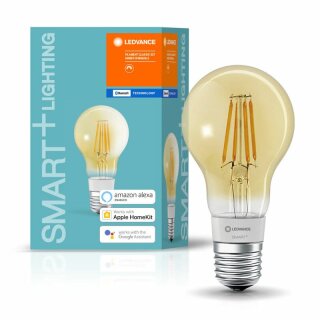 Ledvance LED Smart 5,5 =45W E27 gold 600lm warmweiß 2500K dimmbar App Google Alexa Apple HomeKit Bluetooth