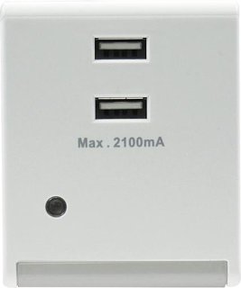 LED-Nachtlicht 0020810102 mit integriertem USB 2.0 Ladegerät